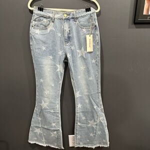 Bluevelvet  Star Patterned Light Blue Jeans